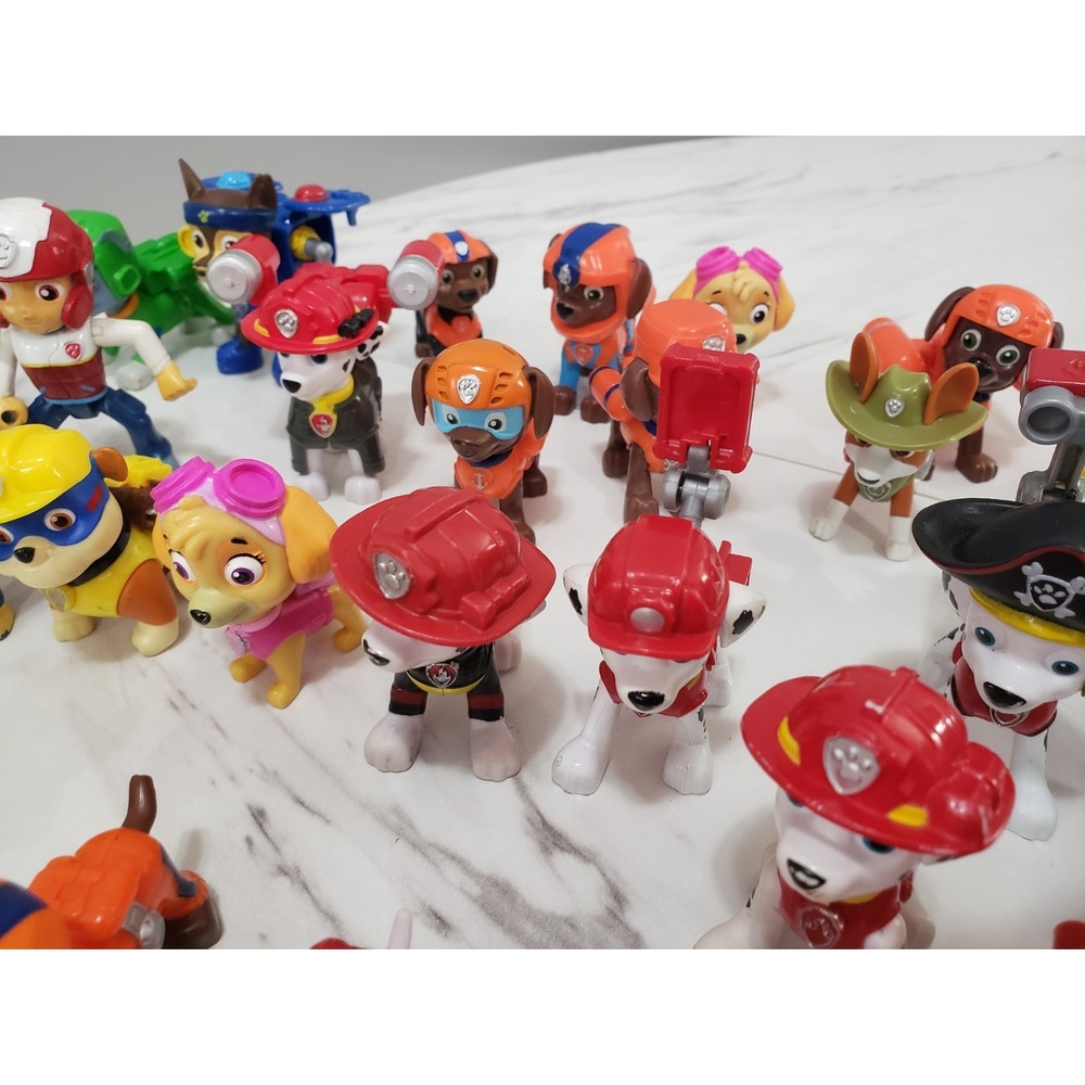 Lot 50 Paw Patrol Figures Rider Chase Marshall Skye Everest Zuma Mixed #3 - Picture 7 of 14